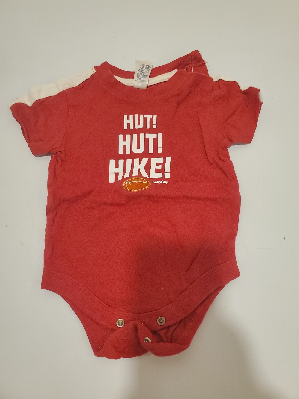 *Free* GAP 3-6 Months Red Infant Football Graphic Bodysuit